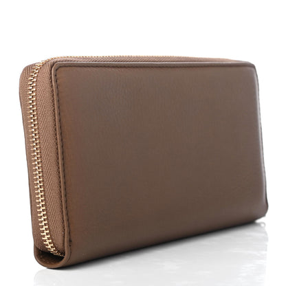 Gucci Pebbled Calfskin Soho Zip Around Wallet Brown 3 of 8