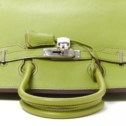 Hermes Togo Birkin 30 Vert Anis 9 of 29