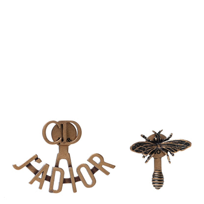 Christian Dior Metal J'Adior Earrings Aged Gold 1 of 4