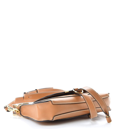 Chloe Shiny Calfskin Small Marcie Saddle Shoulder Bag Autumnal Brown 4 of 12