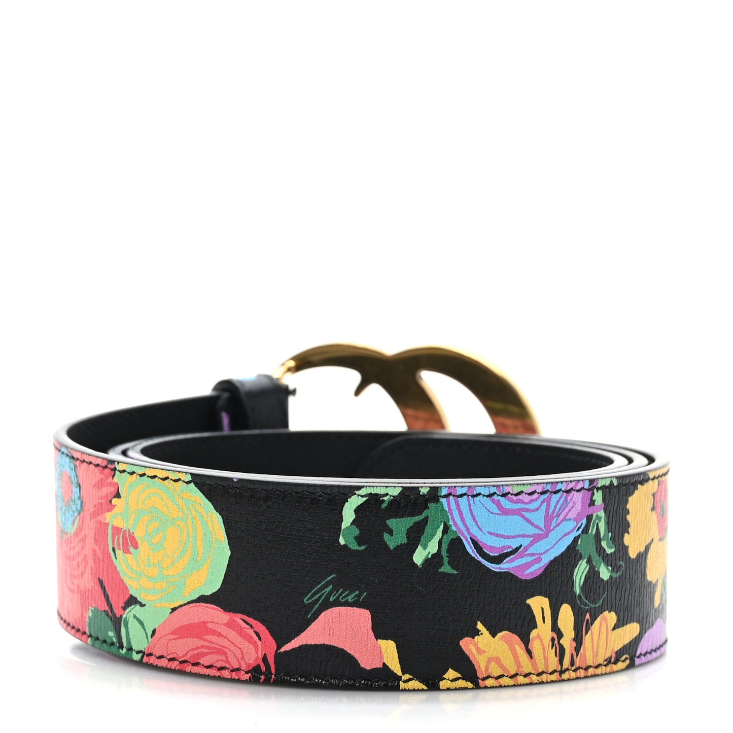 x Ken Scott Calfskin Double G 40mm Belt 90 36 Multicolor