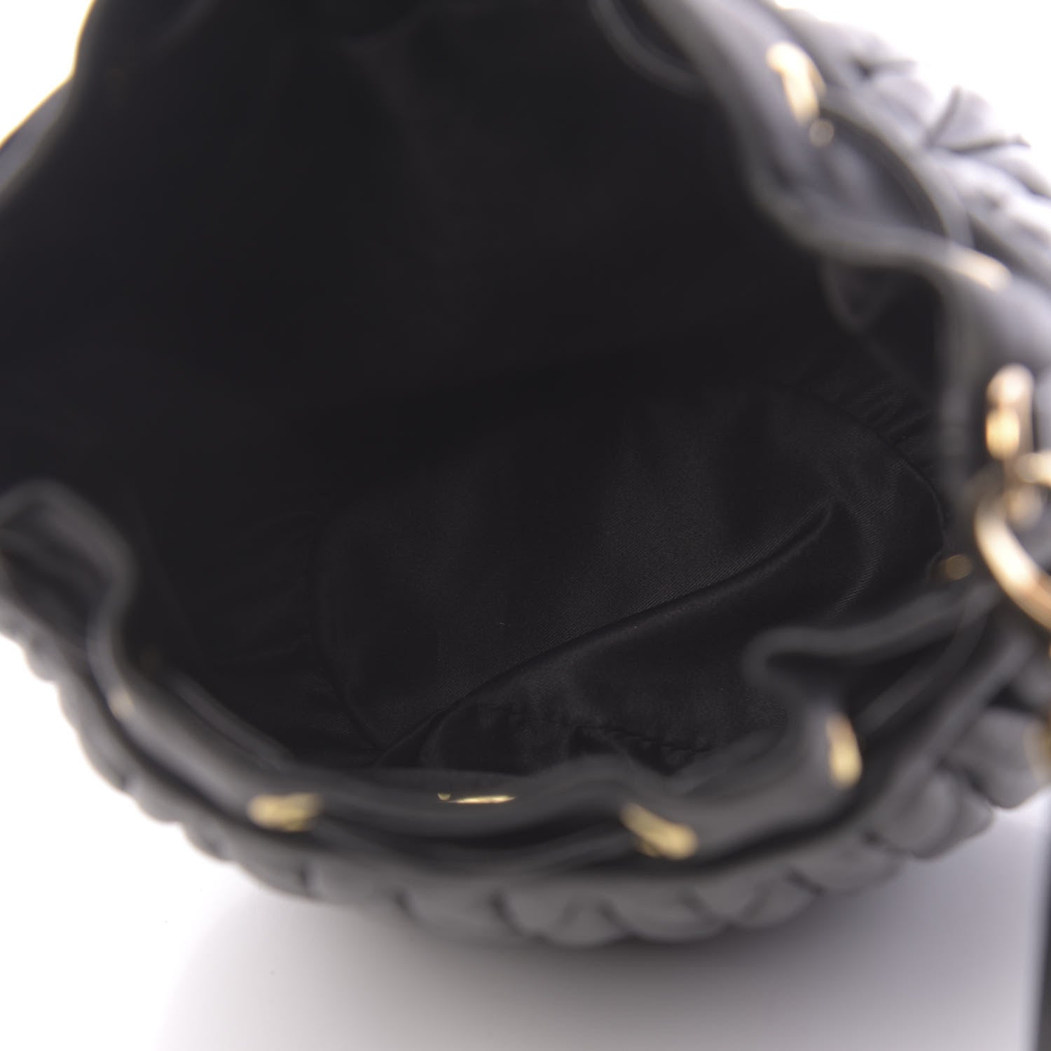 Miu Miu Nappa Matelasse Bucket Bag Black 5 of 10