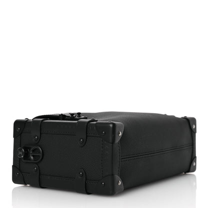 Louis Vuitton Calfskin Side Trunk MM Black 4 of 12