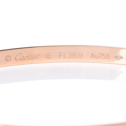 Cartier 18K Pink Gold Small LOVE Bracelet 16 4 of 5