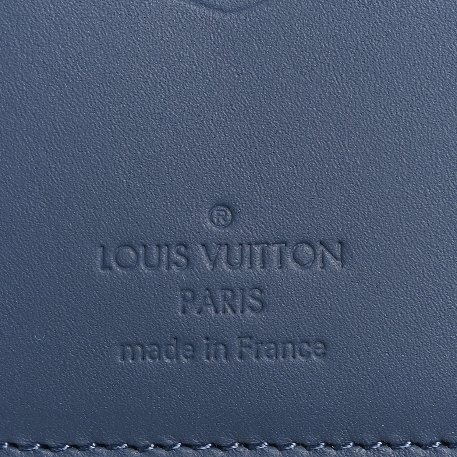 Louis Vuitton Calfskin Monogram Shadow Pocket Organizer Blue 6 of 7
