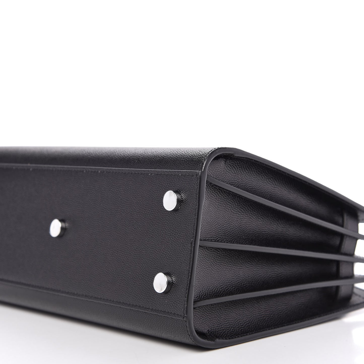 Grained Calfskin Baby Sac De Jour Black