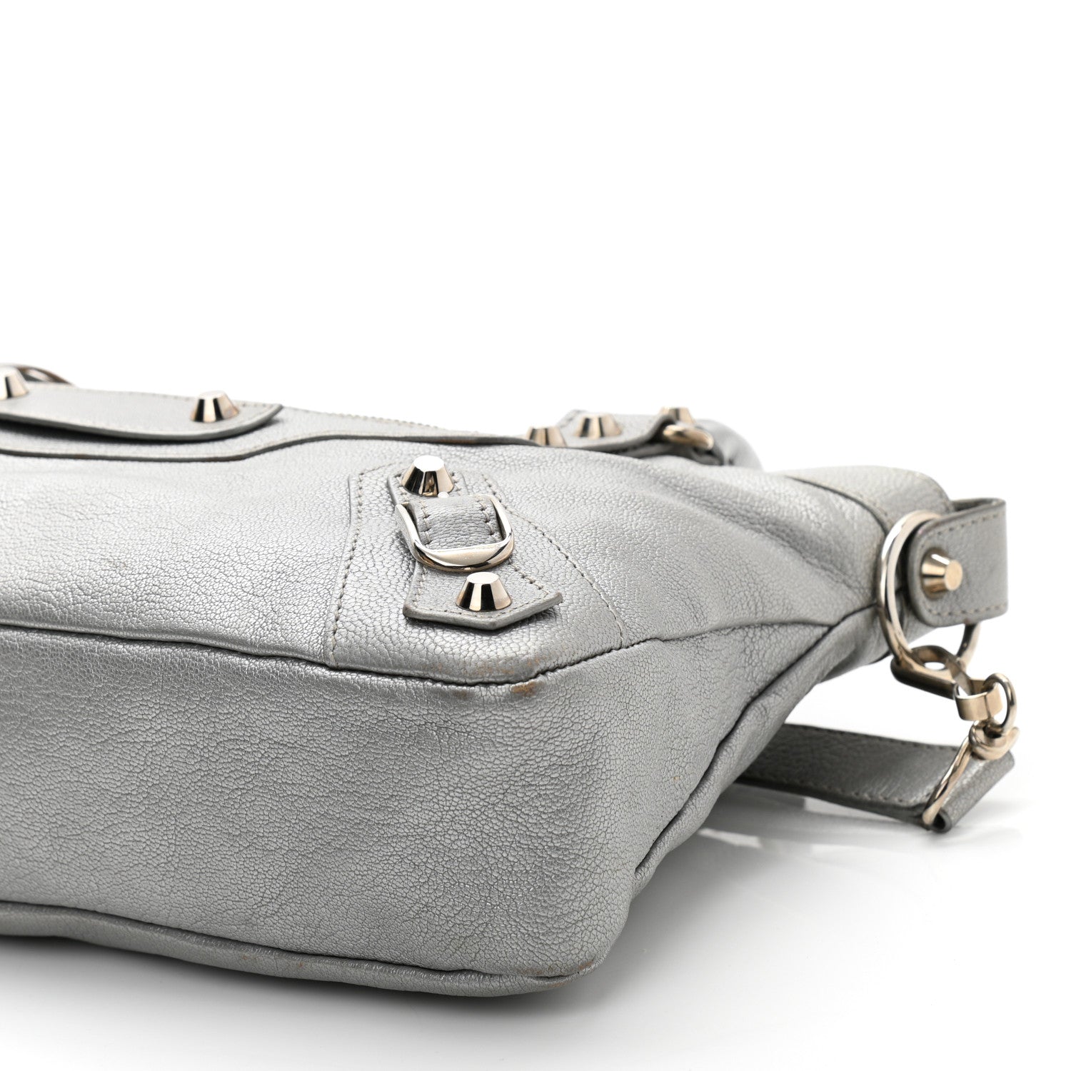 Balenciaga Pearlescent Goatskin Classic Palladium Hardware First Gris Gris Light 21 of 25