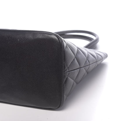 Chanel Caviar Quilted Medallion Tote Black 10 of 13