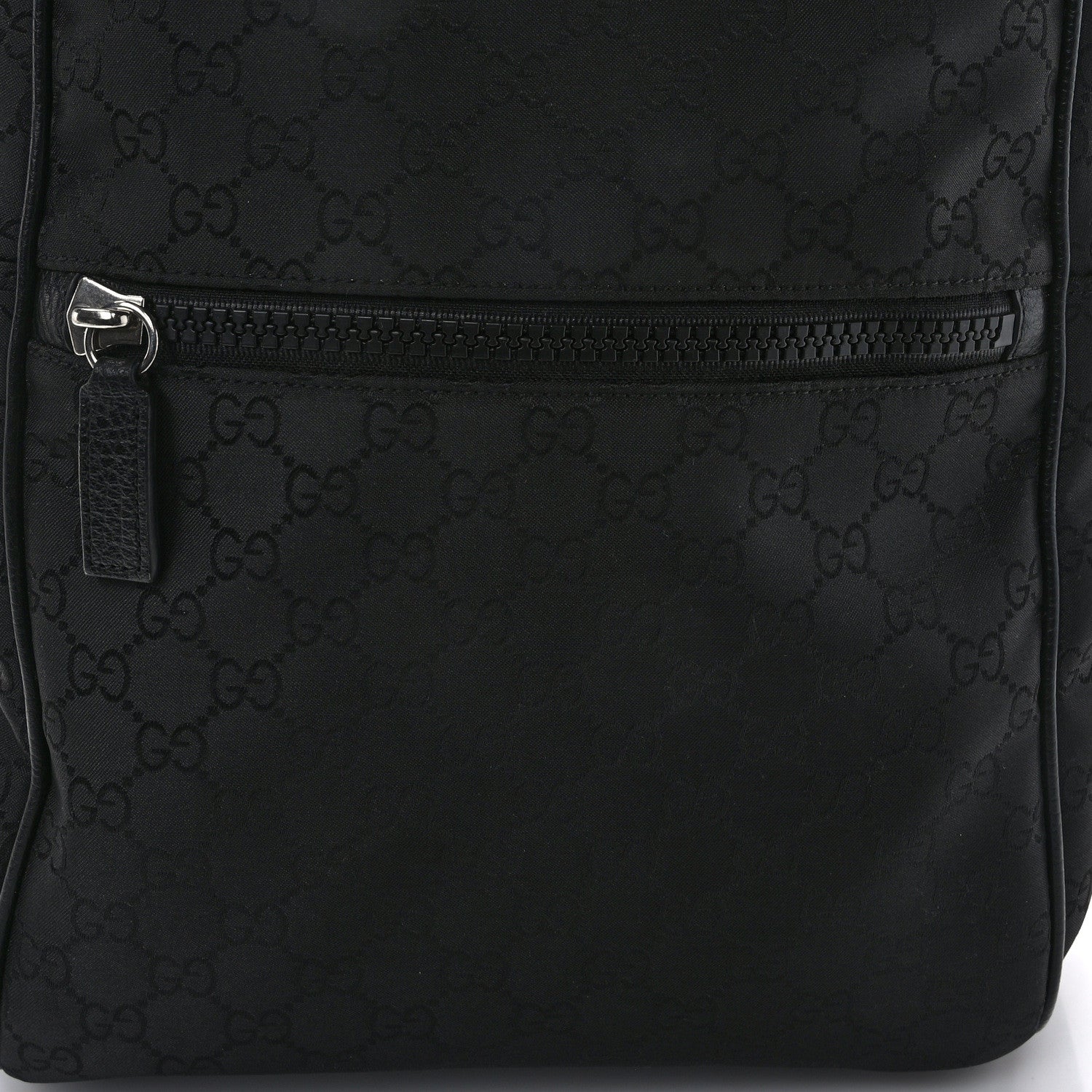 Gucci Nylon Monogram Slim Backpack Black 8 of 13