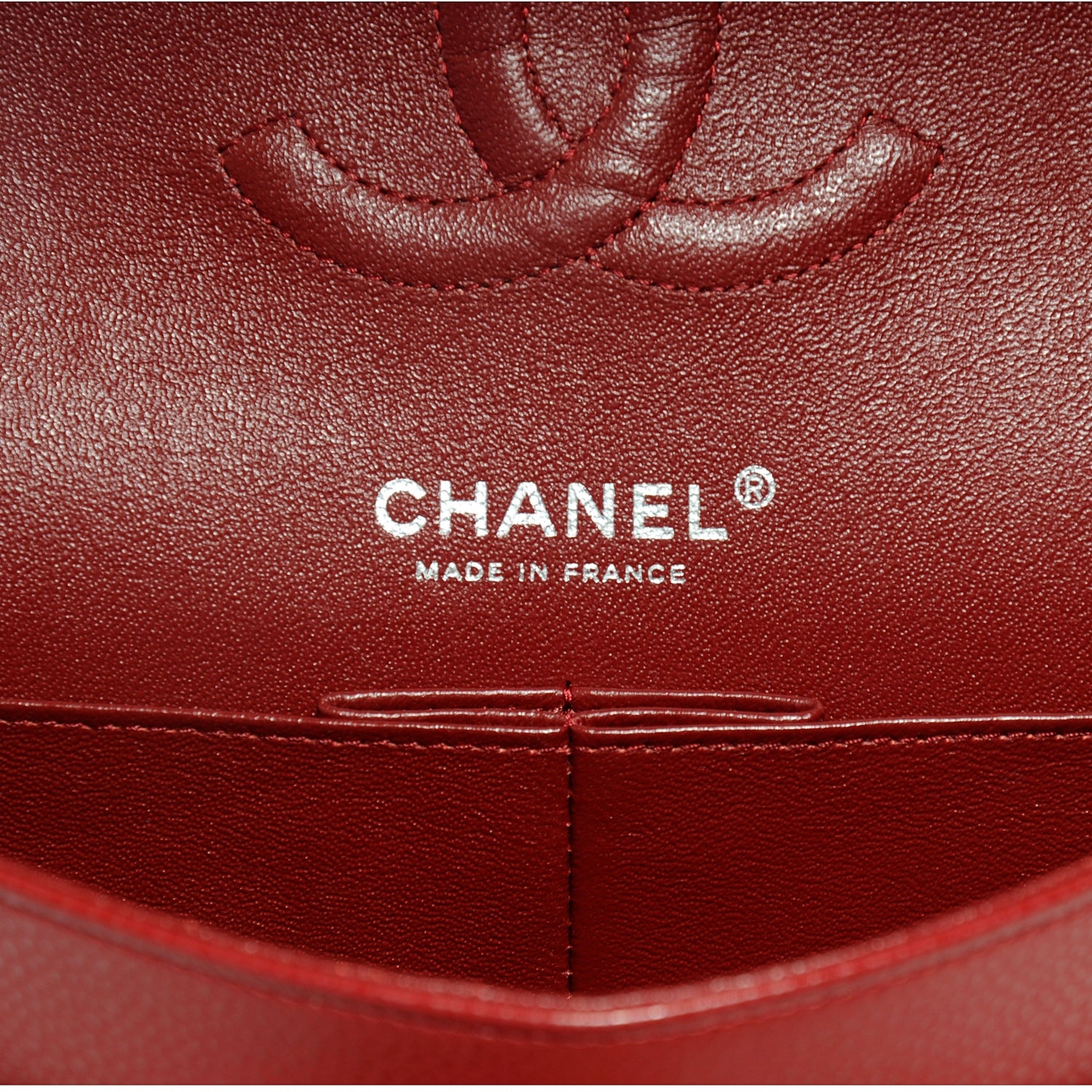 Chanel Caviar Quilted Medium Double Flap Red 7 of 8