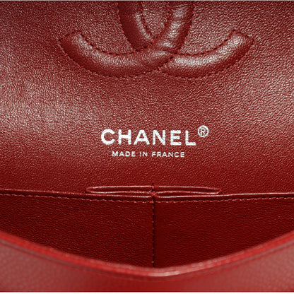 Chanel Caviar Quilted Medium Double Flap Red 7 of 8
