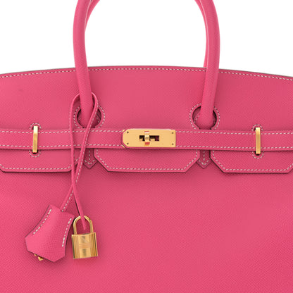 Hermes Epsom Birkin 35 Rose Tyrien 8 of 13
