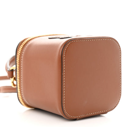 Celine Smooth Calfskin Cuir Triomphe Mini Vanity Case Tan 10 of 16