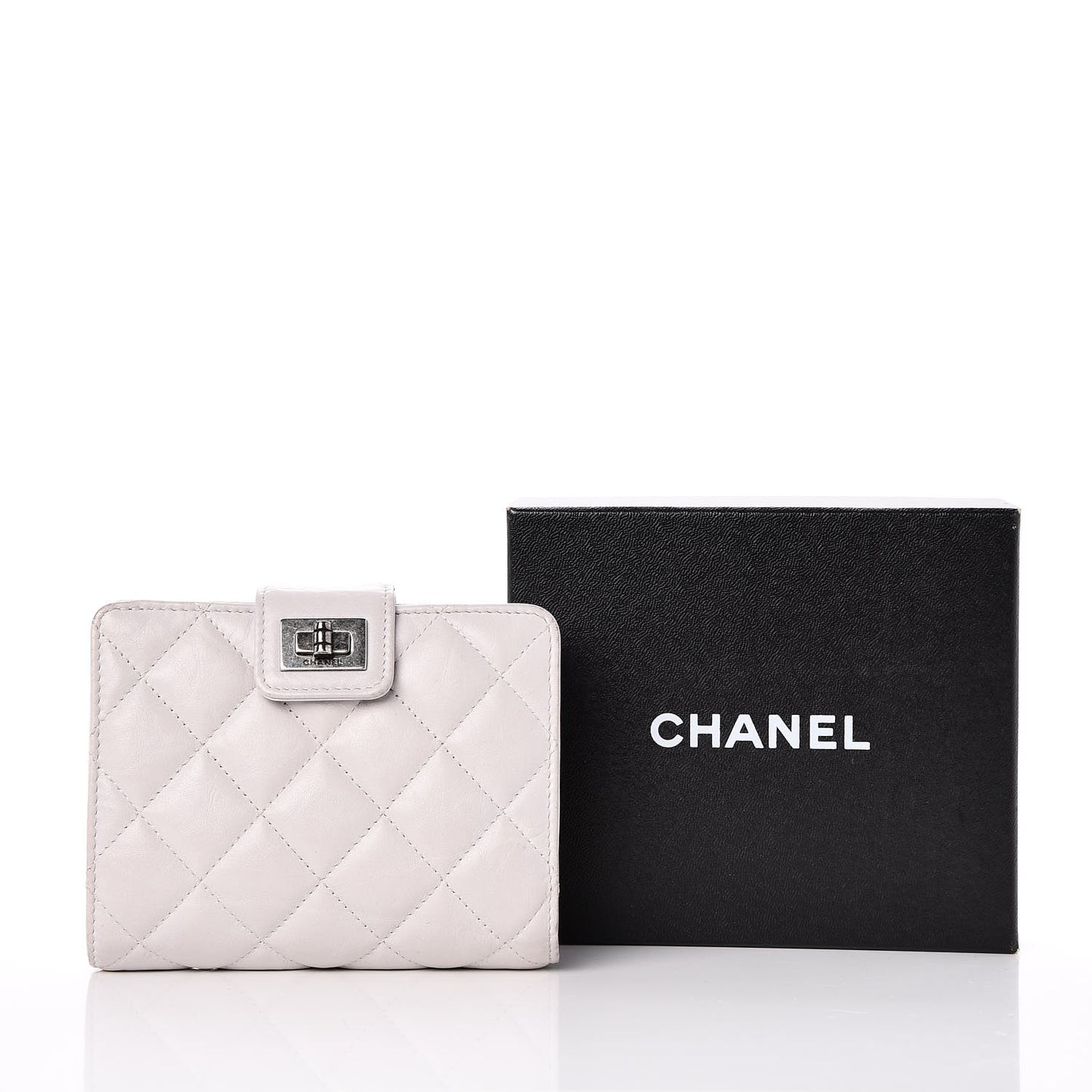 Calfskin Reissue Compact Wallet Grey