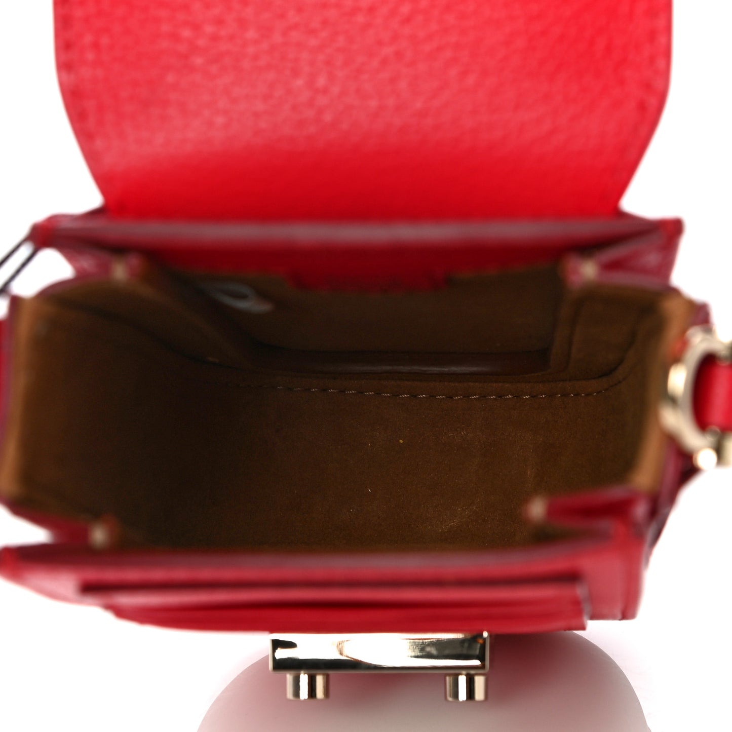 Calfskin Studded X-Mini Patricia Crossbody Chinese Red