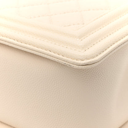 Chanel Caviar Quilted Medium Boy Flap Ivory 12 of 12