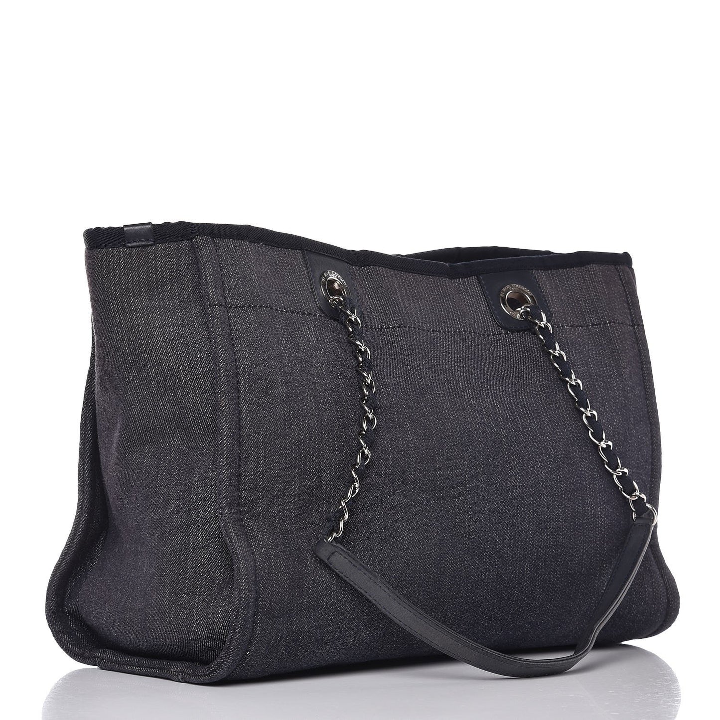 Denim Small Deauville Tote Dark Blue
