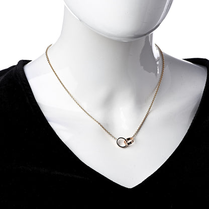 Cartier 18K Pink Gold Interlocking LOVE Necklace 2 of 5