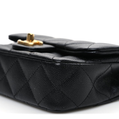 Chanel Caviar Quilted Mini Sweetheart Rectangular Flap Black 10 of 11