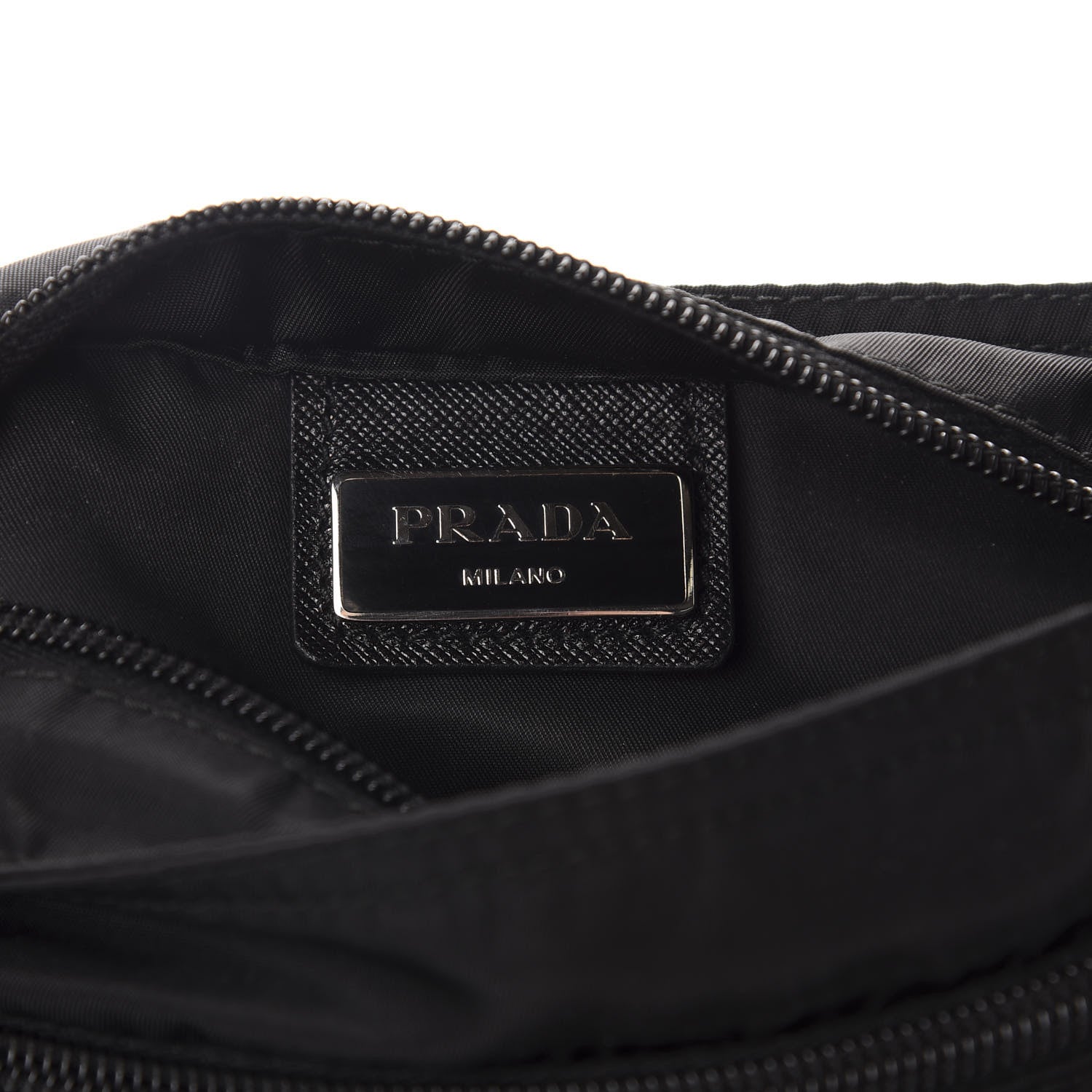 Prada Nylon Vela Small Flat Messenger Bag Black 6 of 10