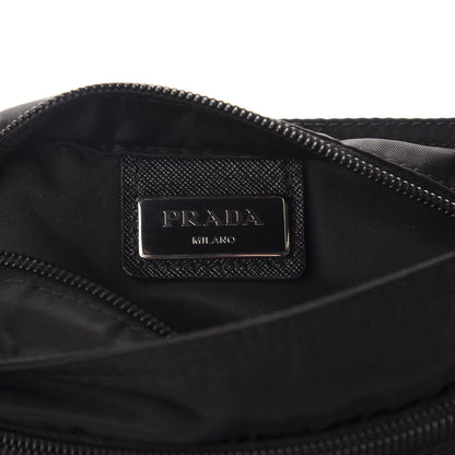 Prada Nylon Vela Small Flat Messenger Bag Black 6 of 10