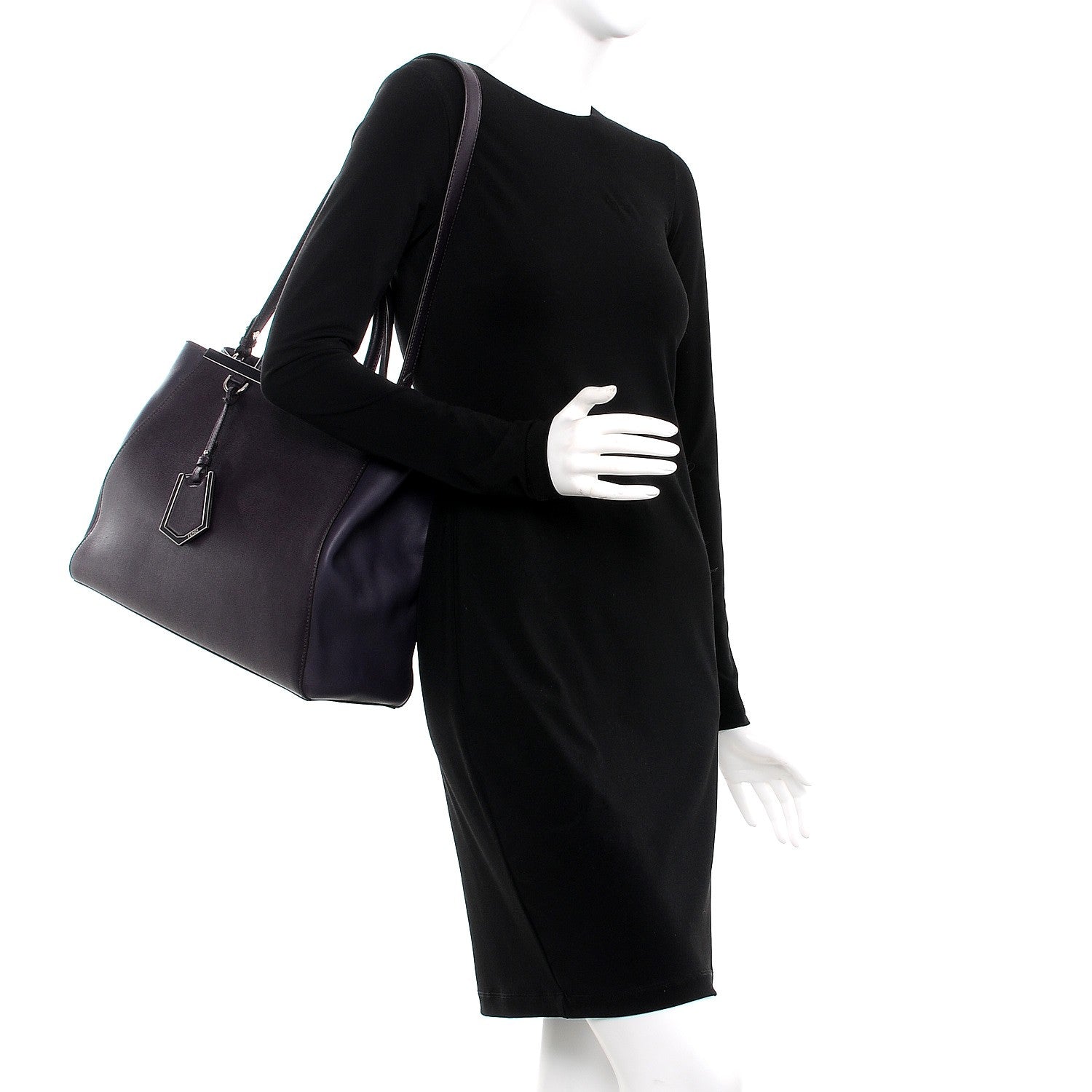 Fendi Vitello Elite Regular 2Jours Tote Ametista 2 of 11