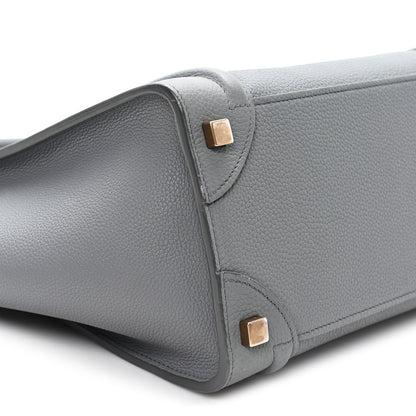 Celine Baby Drummed Calfskin Micro Luggage Kohl 9 of 11