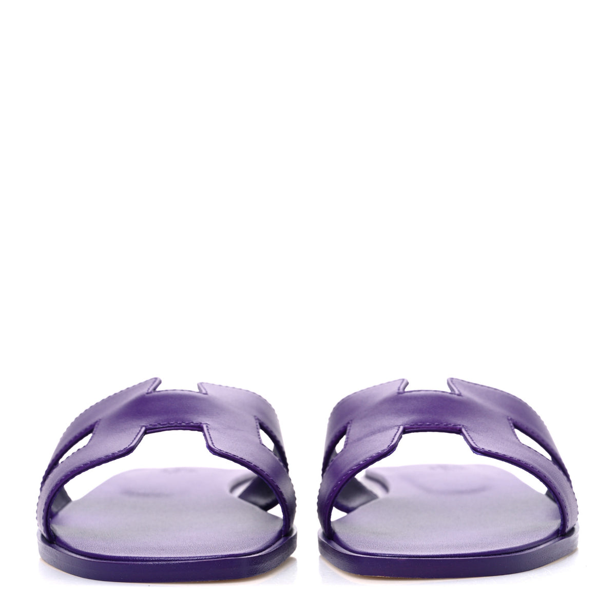 Calfskin Oran Sandals 39.5 Violet Majorette