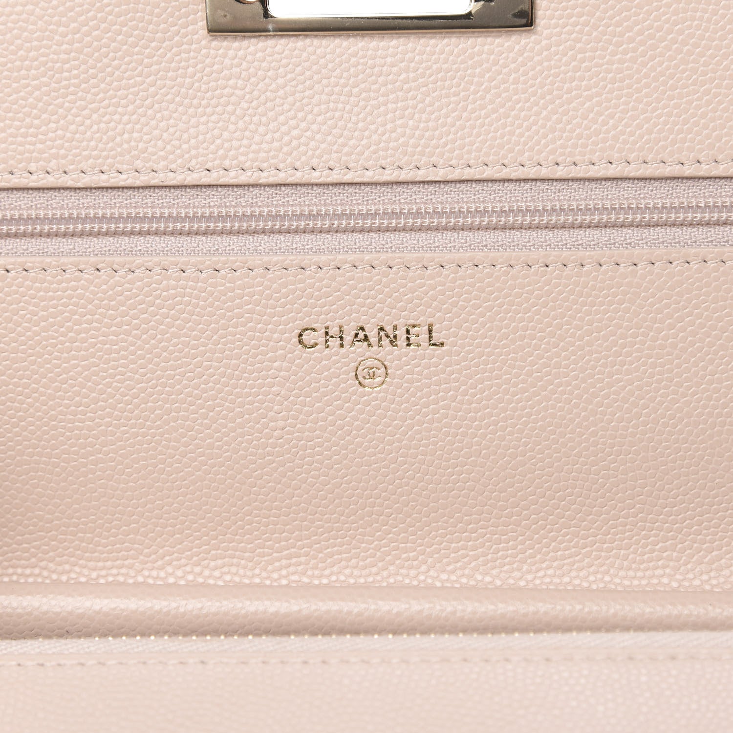 Chanel Lambskin Quilted Golden Class Wallet on Chain WOC Light Pink 8 of 11