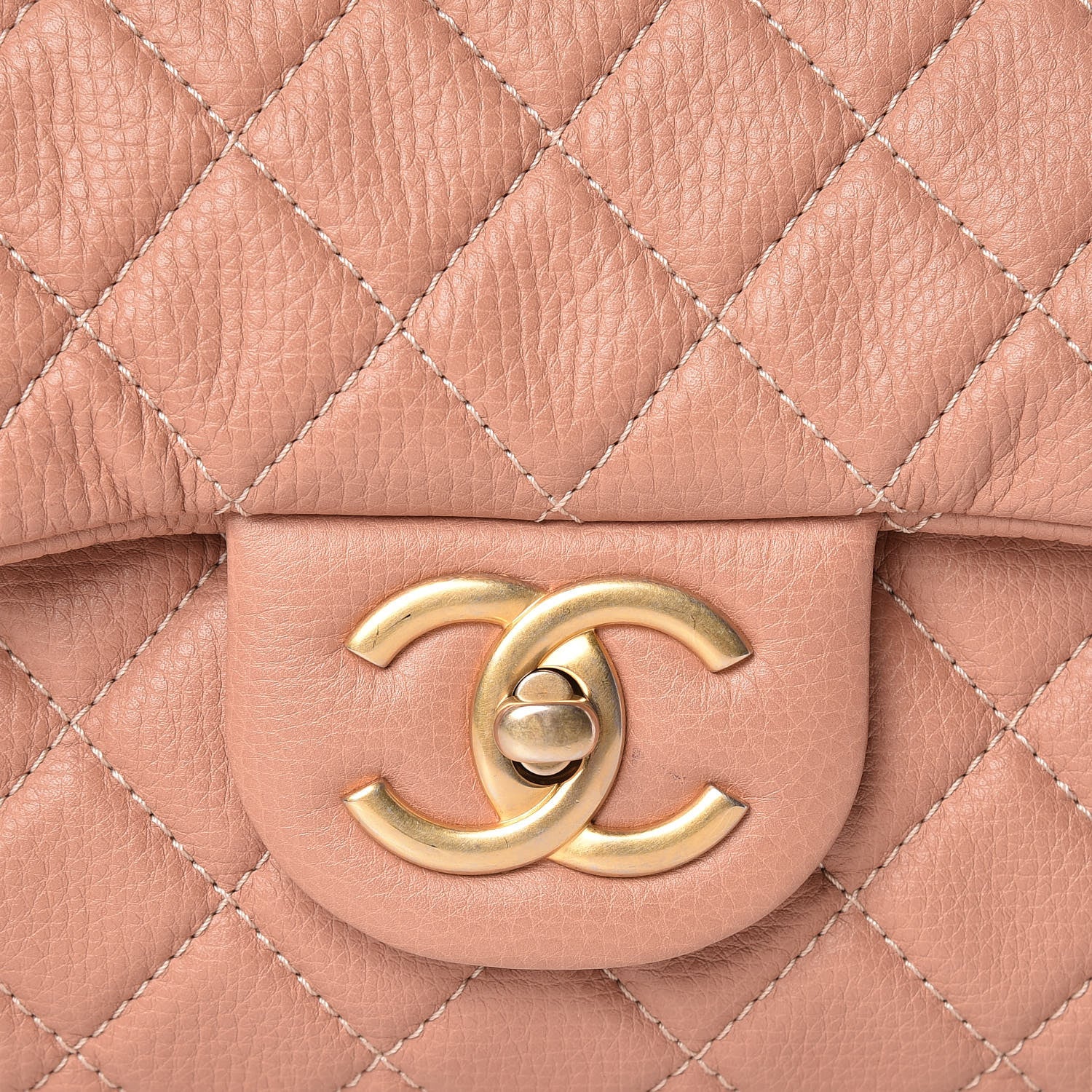 Chanel Calfskin Quilted XXL Travel Flap Bag Pink 10 of 11