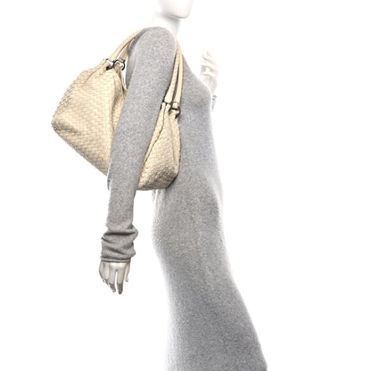 Bottega Veneta Nappa Intrecciato Parachute Bag White 2 of 10