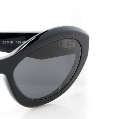 Prada Acetate Oval Sunglasses SPR 26Z Black 7 of 8