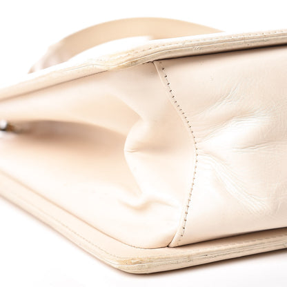 Chanel Glazed Calfskin Boy Tote White 13 of 23