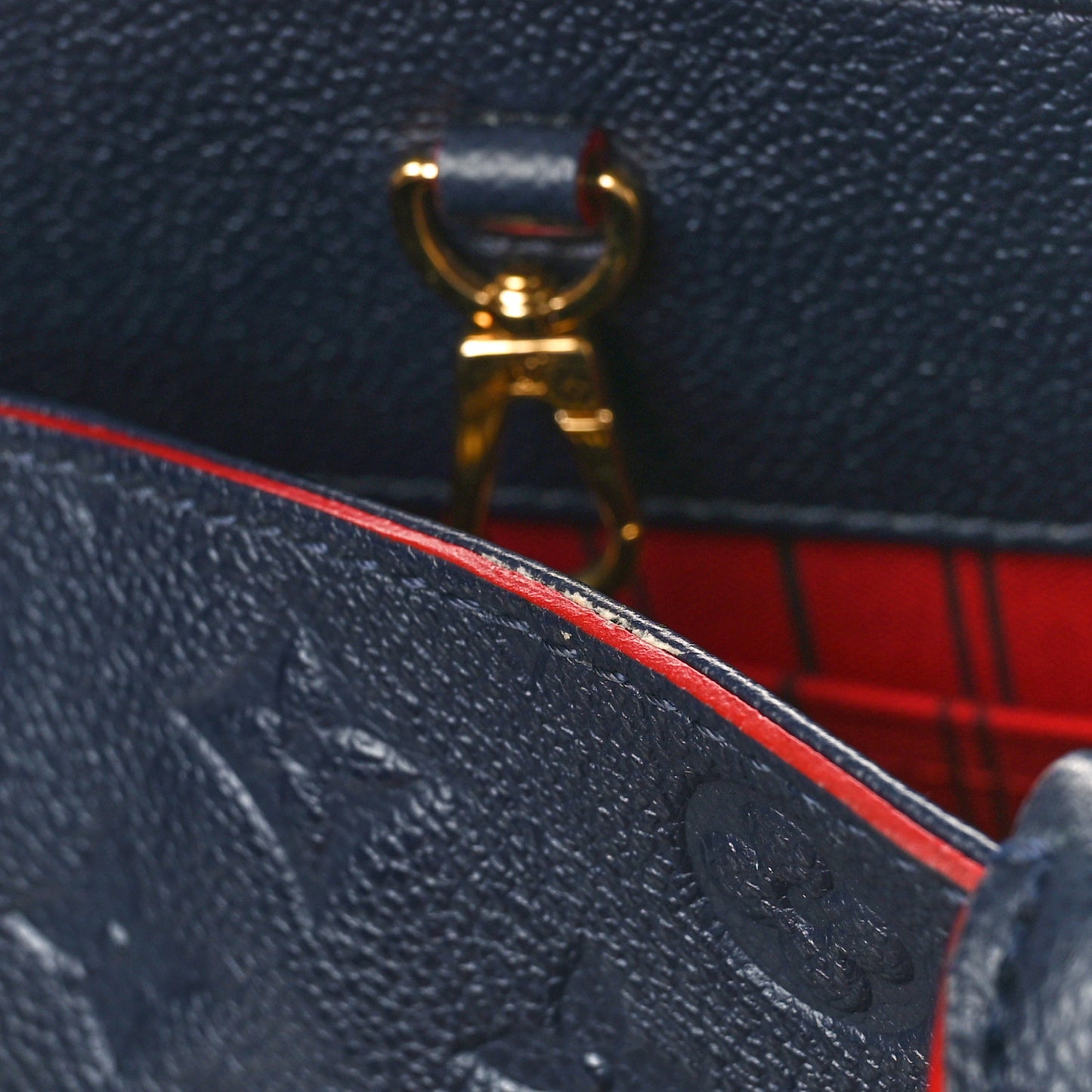 Empreinte Montaigne MM Marine Rouge