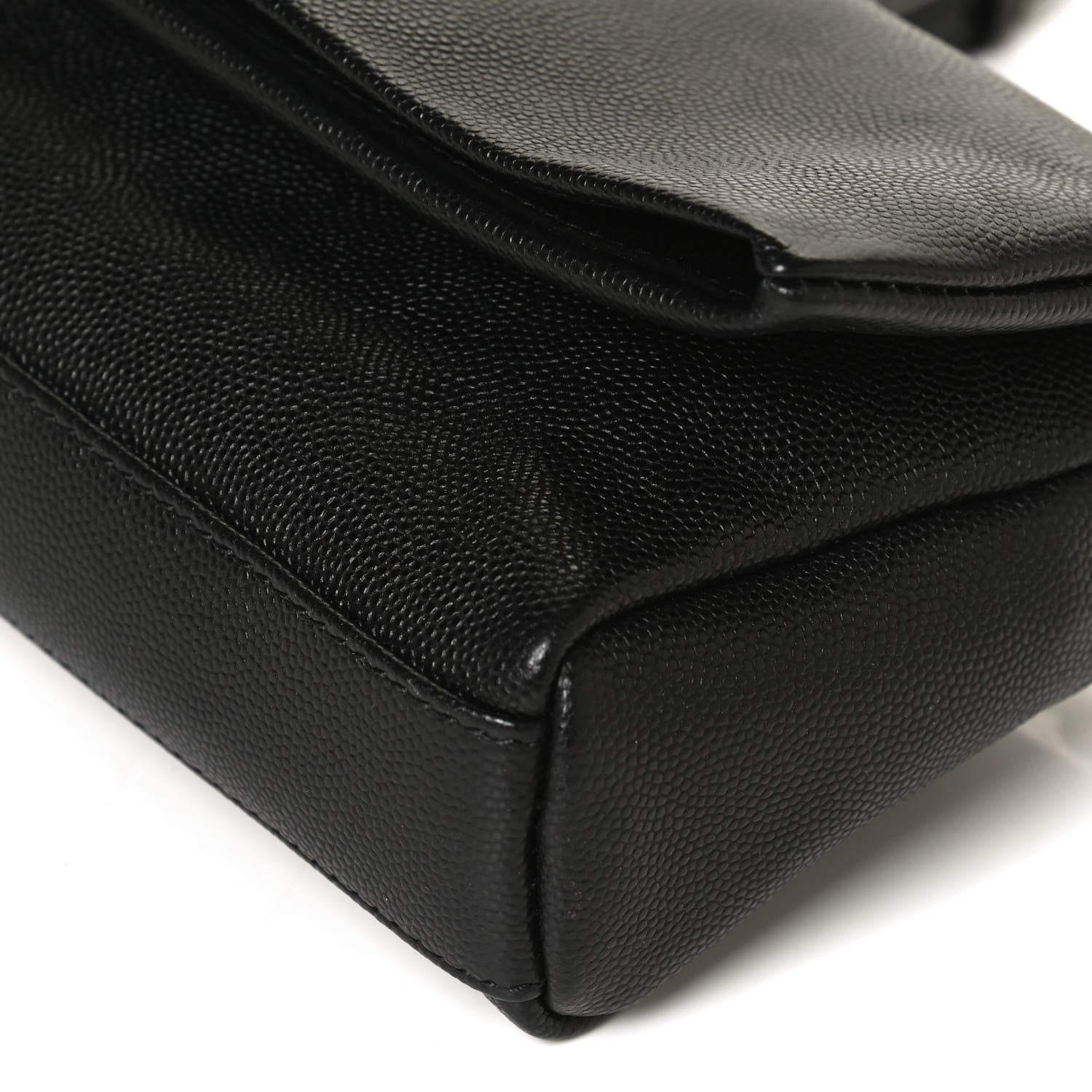 Saint Laurent Grain De Poudre Monogram Toy West Hollywood Fold-Over Bag Black 11 of 13