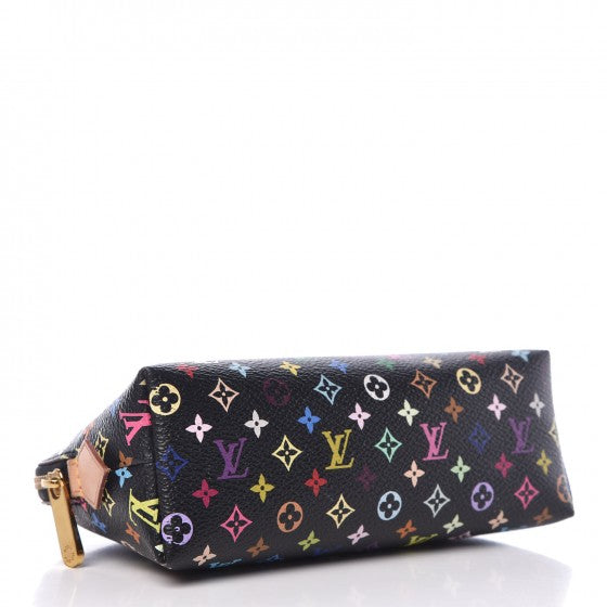 Monogram Multicolor Cosmetic Pouch Black Grenade