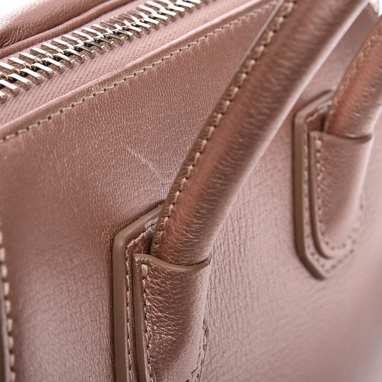 Givenchy Metallic Sugar Goatskin Mini Antigona Light Pink 9 of 9