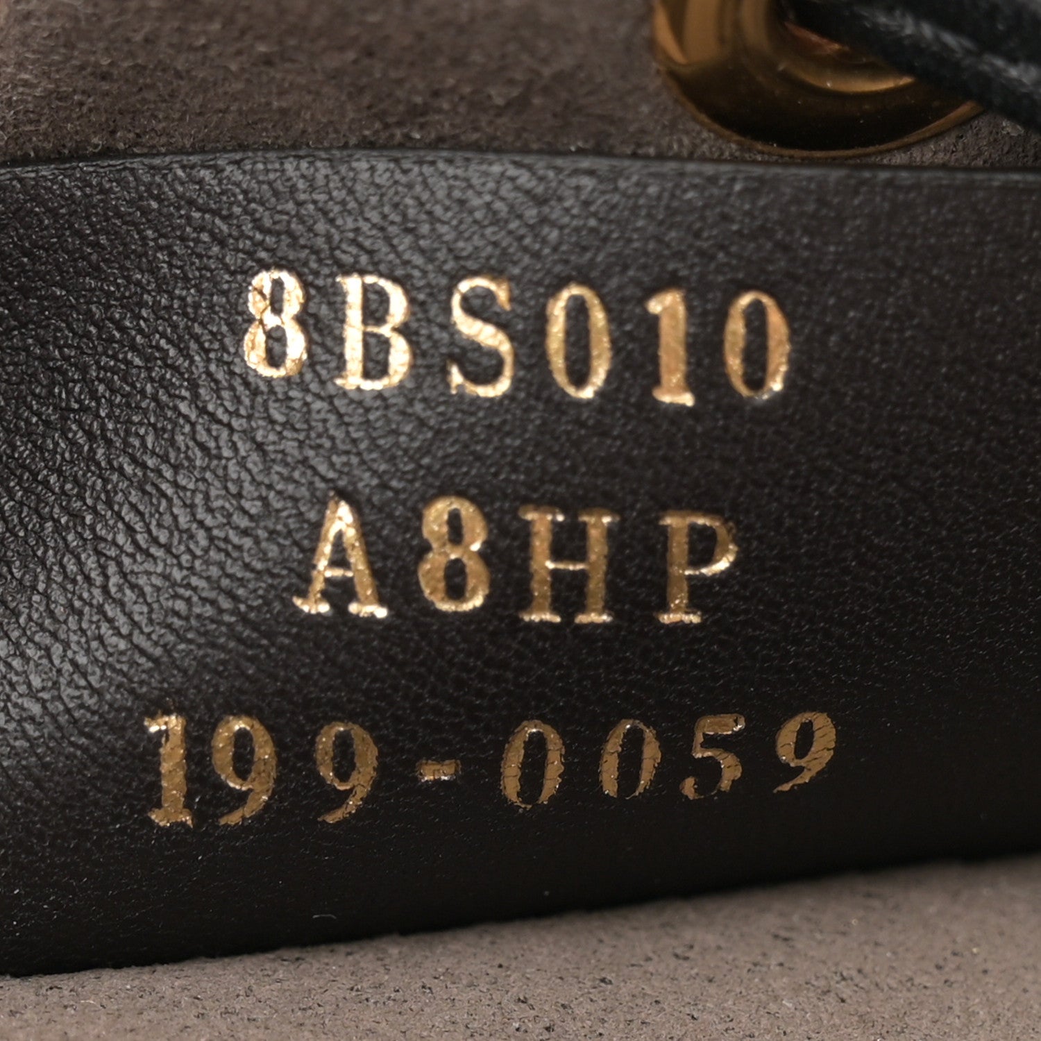 Fendi Shearling Vitello Dolce F is Fendi Macro FF 1974 Mini Mon Tresor Bucket Bag Tobacco Black 7 of 13