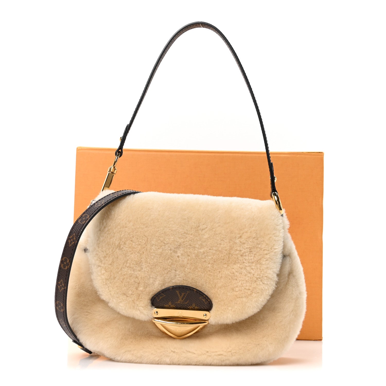 Louis Vuitton Shearling Monogram Sunset Cream 10 of 10