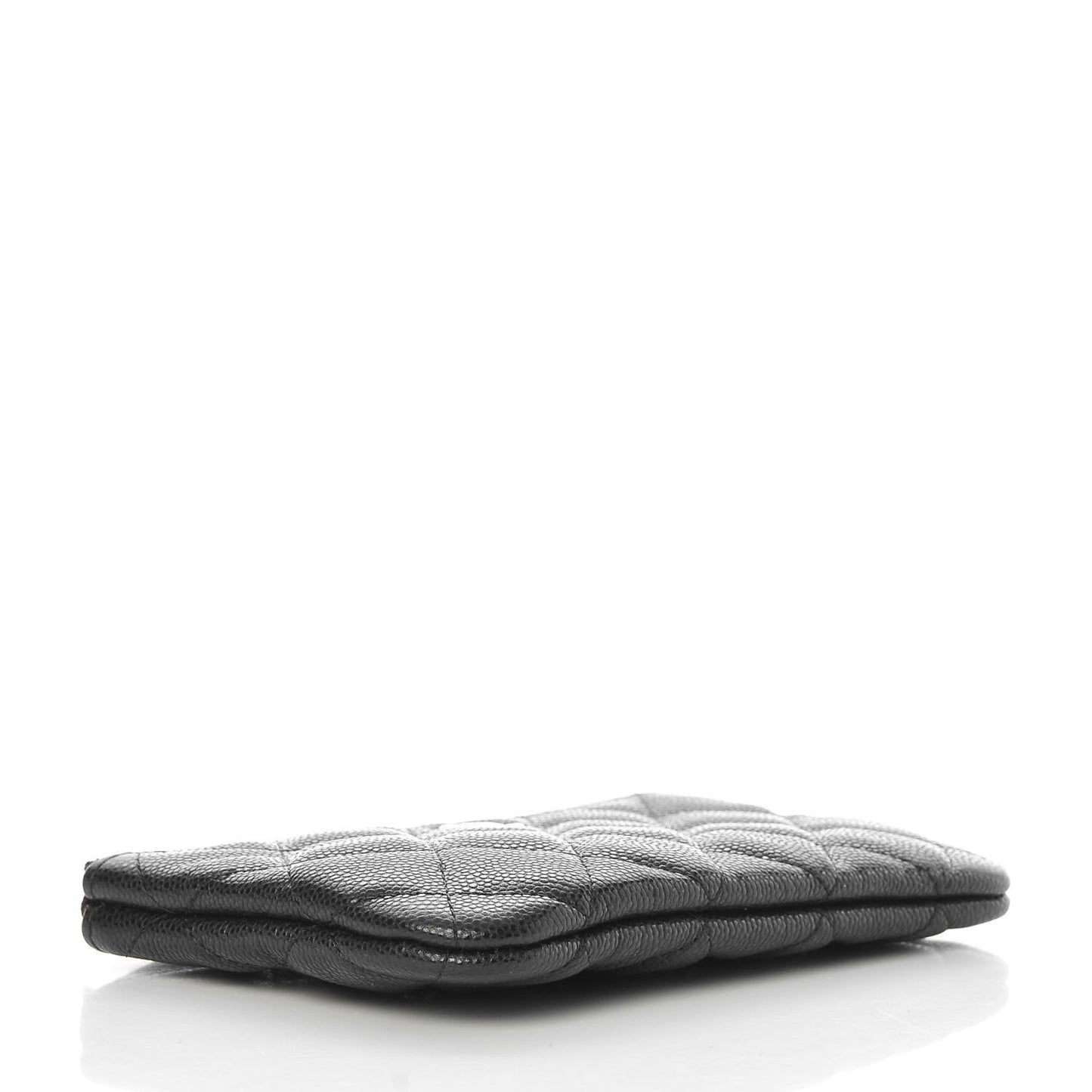 Caviar Quilted Small Cosmetic Case Black