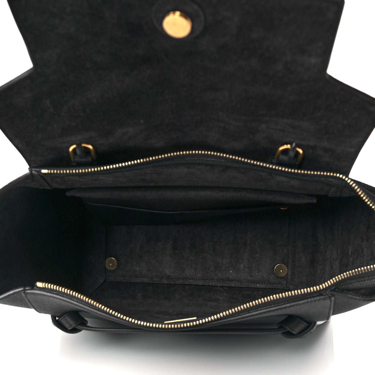 Grained Calfskin Small Belt Bag Black
