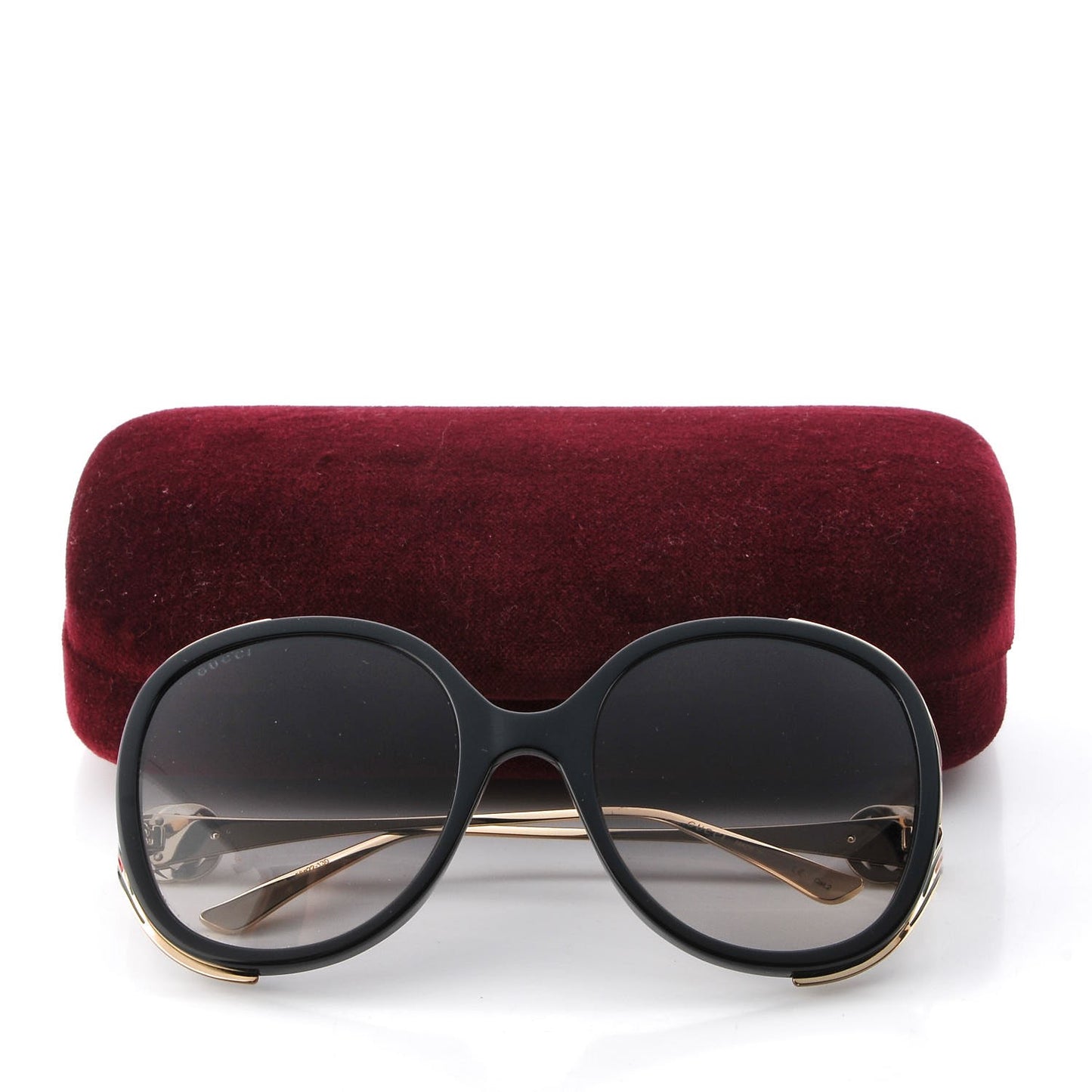 Round Frame Injected GG0226S Sunglasses Black