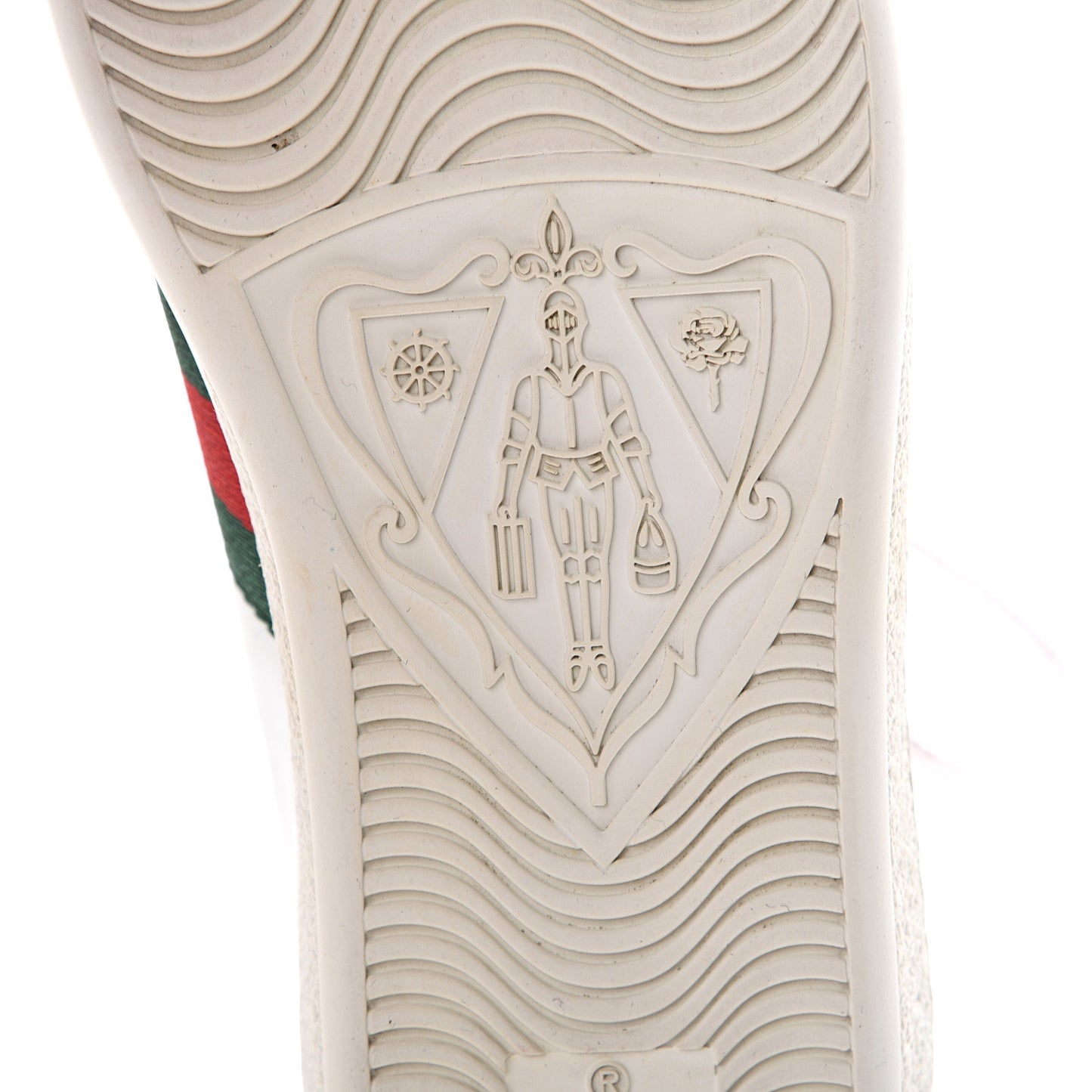 Calfskin Ayers Web Heart Embroidered Ace Sneakers 36 White