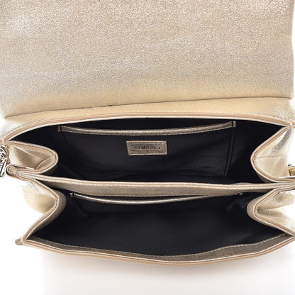 Versace Suede Crystal Medusa Sultan Evening Bag Gold 5 of 10