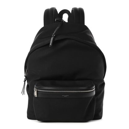 Saint Laurent Canvas City Backpack Black 1 of 12