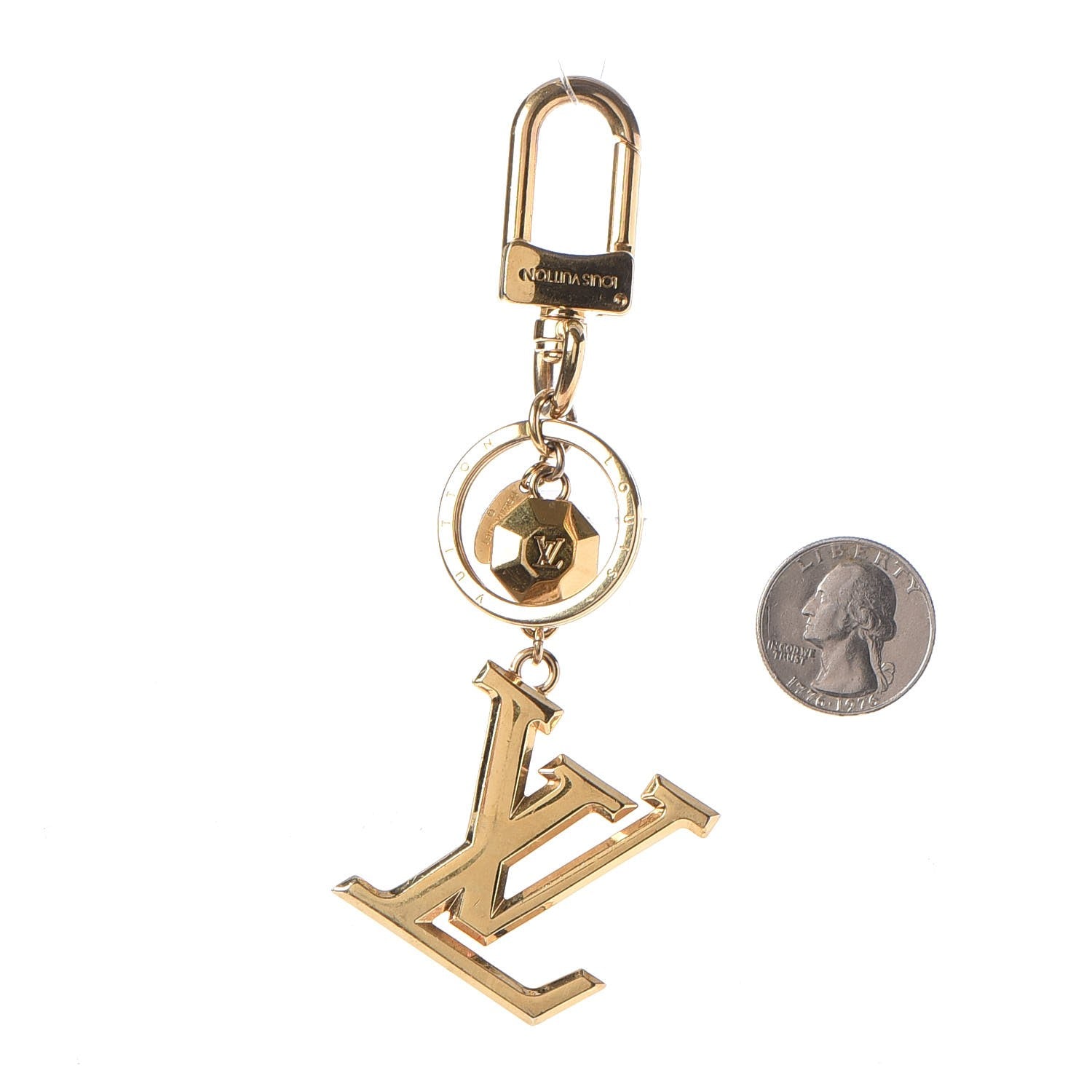 Louis Vuitton LV Facettes Key Holder Gold 2 of 4