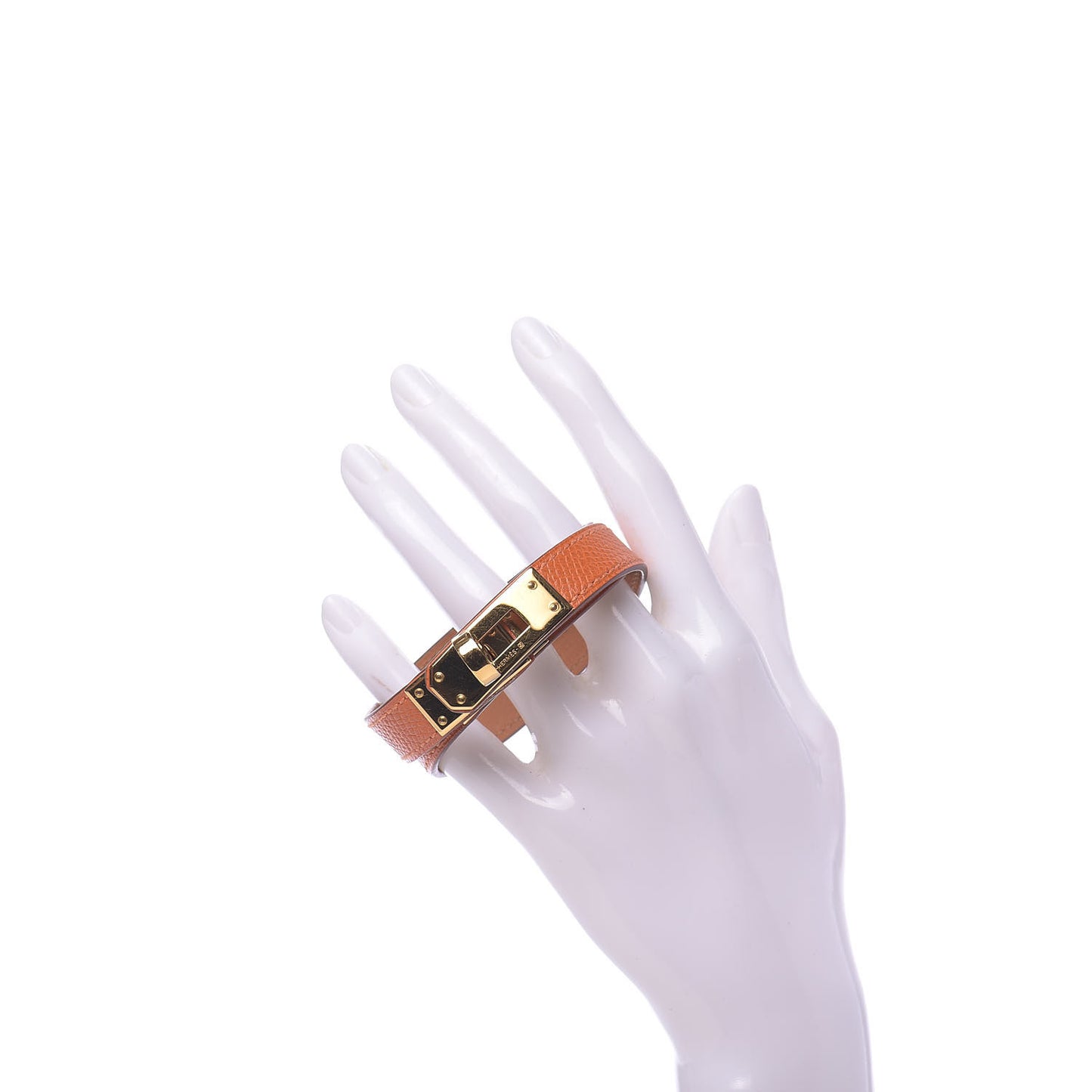 Epsom Kelly Double Tour Bracelet S Orange