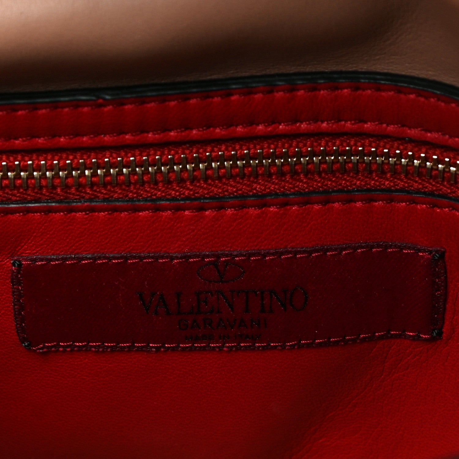 Valentino Garavani Nappa Medium Rockstud Spike Shoulder Bag Soft Noisette 5 of 9