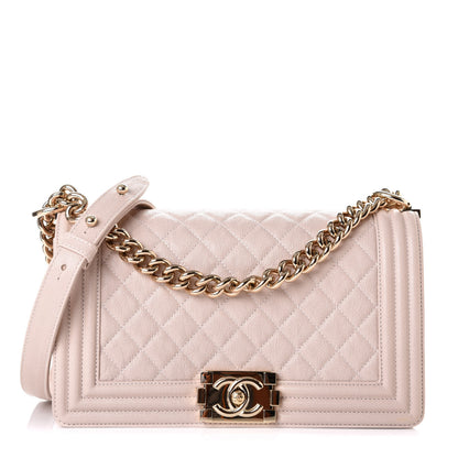 Chanel Caviar Quilted Medium Boy Flap Light Pink 1 of 10