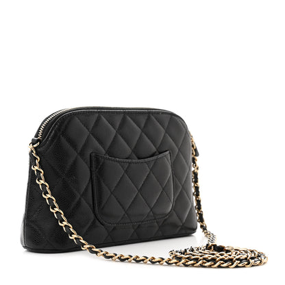 Chanel Caviar Quilted Classic Clutch with Chain Black 3 of 10